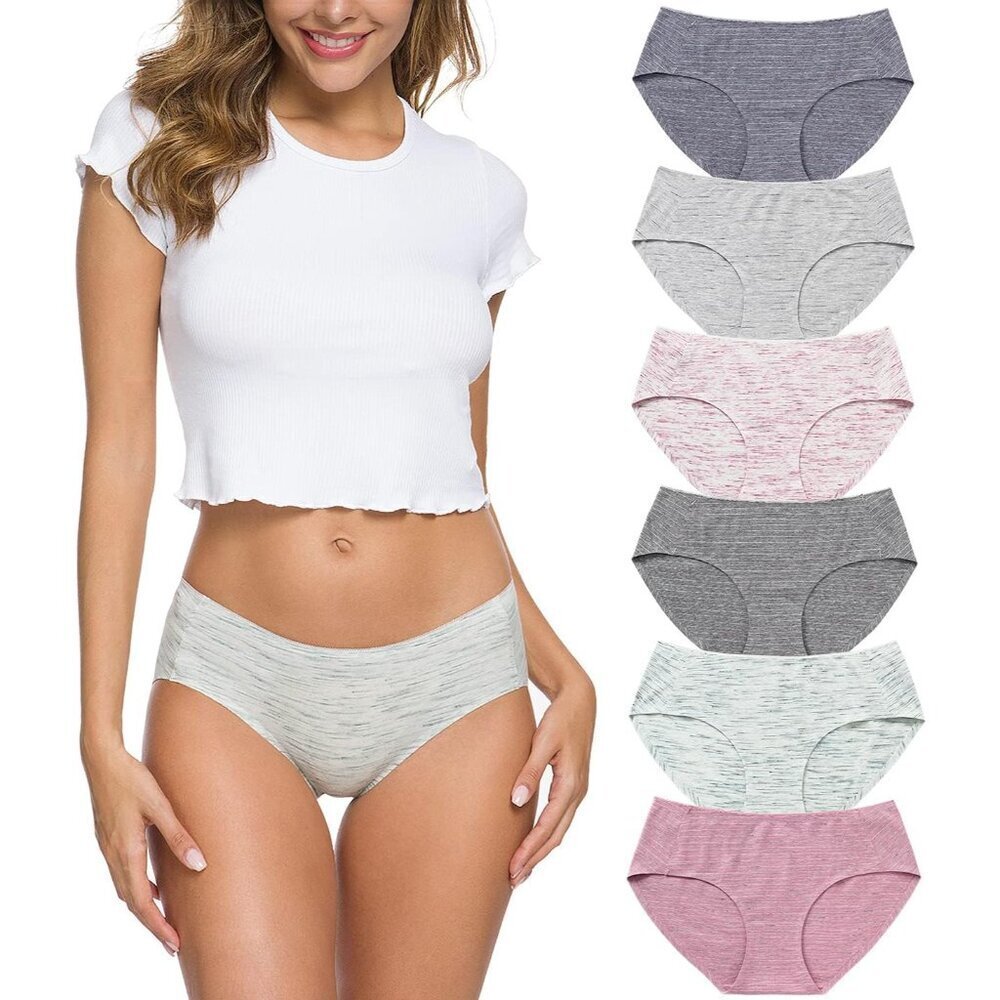Cotton Bikini Women's Breathable Seamless Underwear Medium Comfort